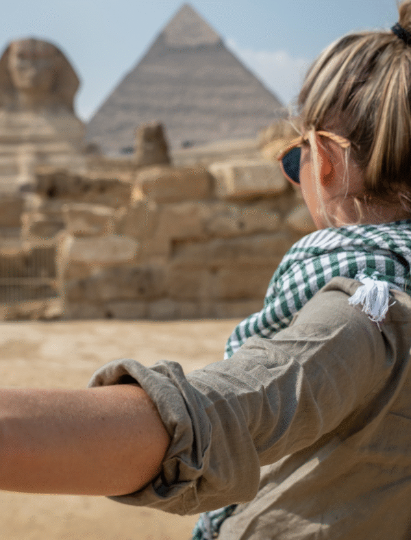 Tour group visiting Pyramids of Giza with 365 Days and Tours