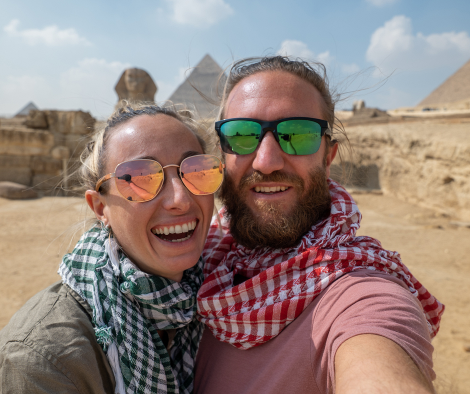 Giza pyramids and the Grand Egyptian Museum