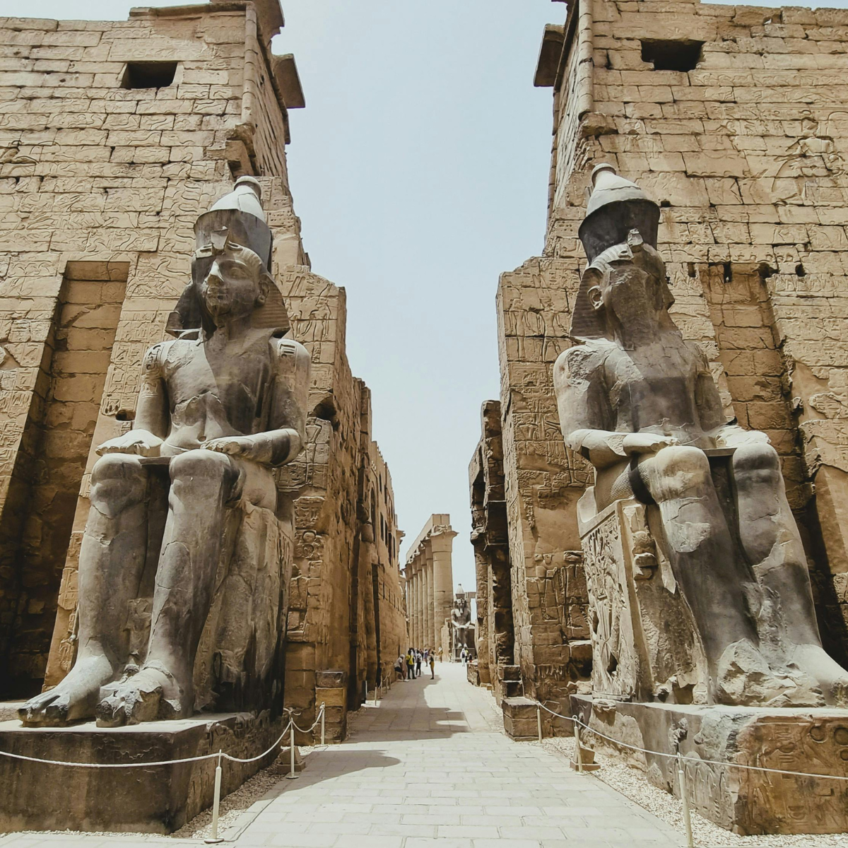 The Facade of Luxor Temple.