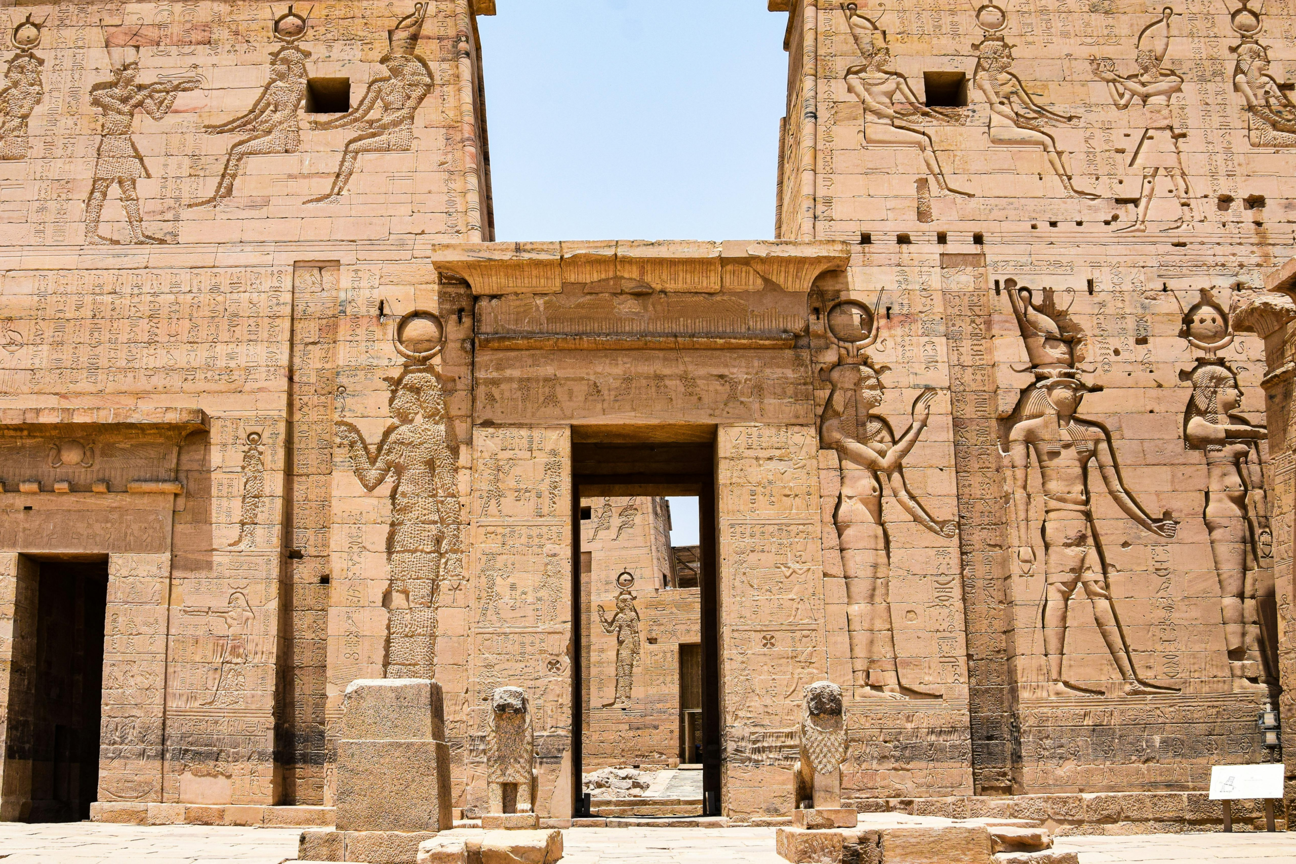 Sacred island of Philae dedicated to the goddess Isis
